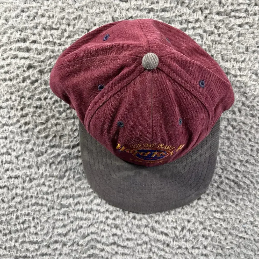 VINTAGE HARD ROCK CAFE LAS VEGAS HAT CAP SNAPBACK USA MADE ADJUSTABLE ONE SIZE